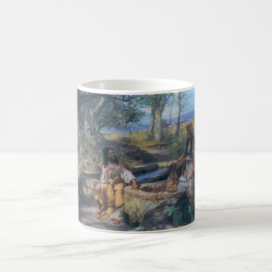 1890年頃キリストおよびサマリア人の女性 コーヒーマグカップ (中央)