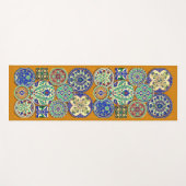 1890年頃ペルシアのモチーフプリント ヨガマット (正面(横))