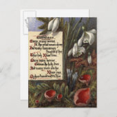 1890年頃：雪 ポストカード (正面/裏面)