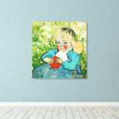 1890年、オレンジの子。ビンセント・ヴァン・ゴッホ キャンバスプリント (インサイチュ (ウッドフロア))