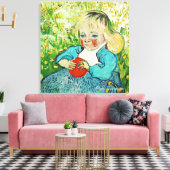 1890年、オレンジの子。ビンセント・ヴァン・ゴッホ キャンバスプリント (インサイチュ (リビング))