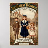 1890年 ビンテージスタイルの子供服の広告 ポスター (正面)