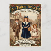 1890年 ビンテージスタイルの子供服の広告 ポストカード (正面)
