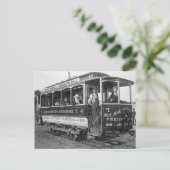 1890年、ワシントンD.C.の路面電車 ポストカード (スタンド正面)