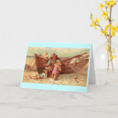 1890私は子供だった – ウィルとフランシスのブルンジ カード (黄色い花)