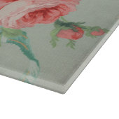 1890英国ヴィンテージファブリックバラとデイジー カッティングボード (角)