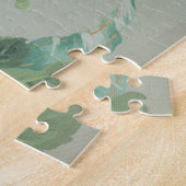 1890英国ヴィンテージファブリックバラとデイジー ジグソーパズル (側面)