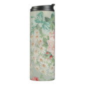 1890英国ヴィンテージファブリックバラとデイジー タンブラー (回転左)