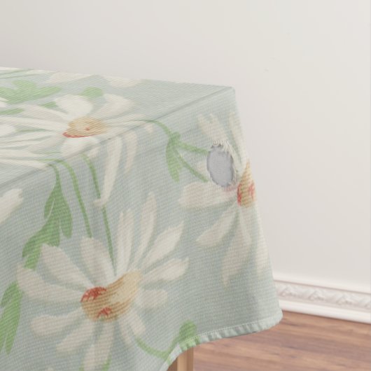 1890英国ヴィンテージファブリックバラとデイジー テーブルクロス (インサイチュ)