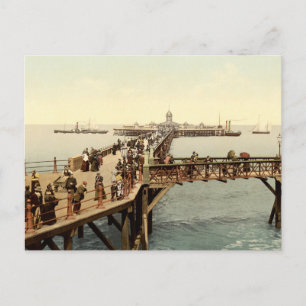 1890 ビクトリアンJetty in Margate Kent ポストカード