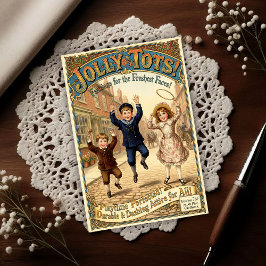 1890 Vintage Jolly Tots Clothes Advertising ポストカード