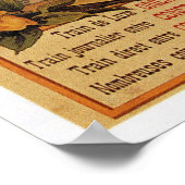 1890s Oriental railways to Constantinople travel ポスター (角)