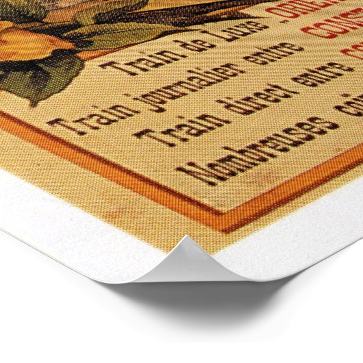 1890s Oriental railways to Constantinople travel ポスター (角)