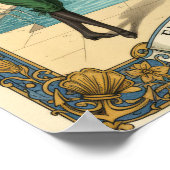 1890s Victorian Swimwear Advertisement Poster ポスター (角)