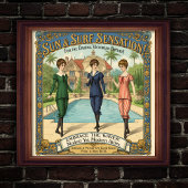 1890s Victorian Swimwear Advertisement Poster ポスター