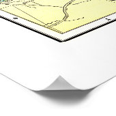 1891サンフランシスコの地図 – ポスター (角)