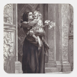 1891年の彼のフェート・デイ スクエアシール