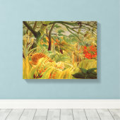 1891年の熱帯性嵐の虎 キャンバスプリント (インサイチュ (ウッドフロア))