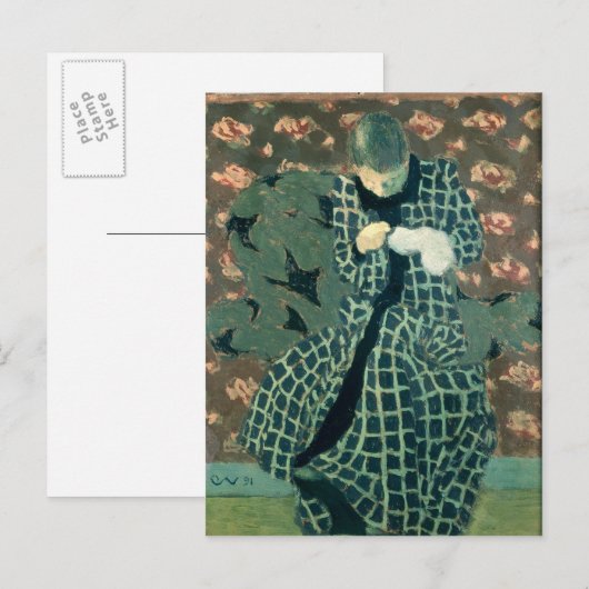 1891年の牧師 ポストカード (正面/裏面)