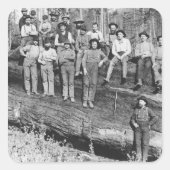 1891年カリフォルニアの樵 スクエアシール (正面)