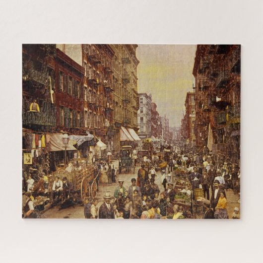 1891年頃のニューヨーク ジグソーパズル (横)