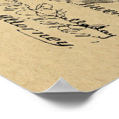 1891自転車特許美術スケッチプリント ポスター (角)