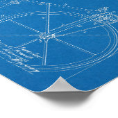 1891 Bicycle Patent Art Drawing Print ポスター (角)