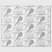 1892テニスラケットローンスポスポーツのーツ ラッピングペーパー (フラット)