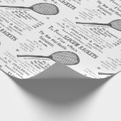 1892テニスラケットローンスポスポーツのーツ ラッピングペーパー (角)