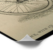 1892ヴィンテージサイクリングマガジン広告アートプリント ポスター (角)