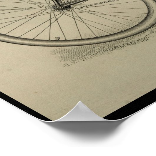 1892ヴィンテージ観光客サイクリングマガジンアドポスター ポスター (角)