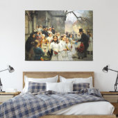1892年のカール・フリートホフ・スミスによる最初の聖餐会の後 キャンバスプリント (インサイチュ (寝室))