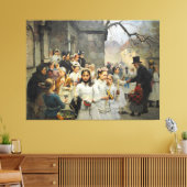 1892年のカール・フリートホフ・スミスによる最初の聖餐会の後 キャンバスプリント (インサイチュ (リビング))