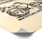 1892年のヴィンテージ広告 ポスター (角)