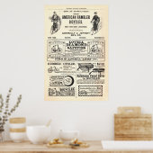 1892年のヴィンテージ広告 ポスター (キッチン)