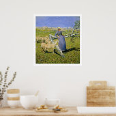 1892年アルプスの午後(キャンバス油) ポスター (キッチン)