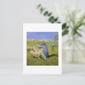 1892年アルプスの午後(キャンバス油) ポストカード (スタンド正面)