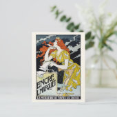 1892年フランスのヴィンテージポスター「エンクレL. マルケット」 ポストカード (スタンド正面)