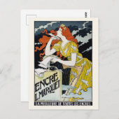1892年フランスのヴィンテージポスター「エンクレL. マルケット」 ポストカード (正面/裏面)