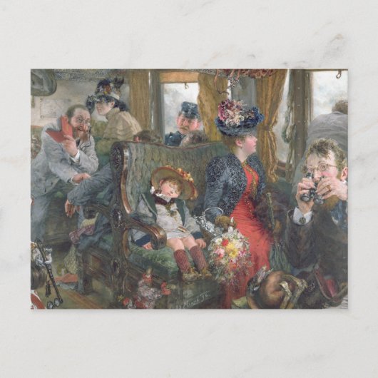 1892年、美しい田舎への旅 ポストカード (正面)