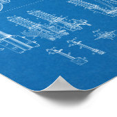 1892 Bicycle Suspension Design Patent Art Print ポスター (角)