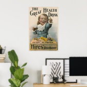 1892 Hires Root Beer Poster ポスター (ホームオフィス)