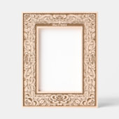 1893ビクトリアン年フローラつる植物縁ど株 レーザー彫刻フレーム (正面)