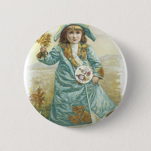 1893レディースPerfumed Calendar Hoyt & Co. German Co. 缶バッジ (正面)