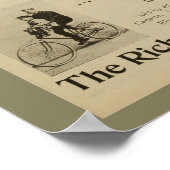 1893ヴィンテージガンプ自転車誌アドアートポスター ポスター (角)