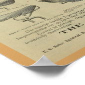 1893ヴィンテージサイクリングシートマガジン広告アートポスター ポスター (角)