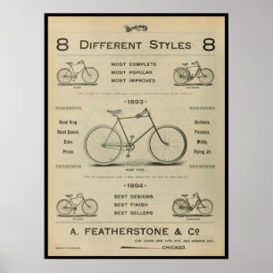 1893ヴィンテージサイクリング雑誌Ad Art Poster ポスター