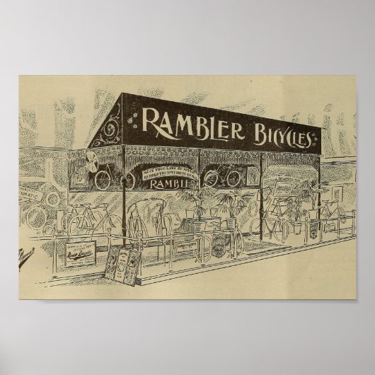 1893ヴィンテージサイクリング雑誌Ad Art Poster ポスター (正面)