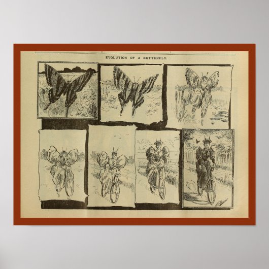 1893ヴィンテージサイクリング雑誌Ad Art Poster ポスター (正面)