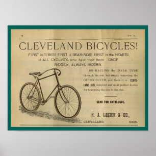 1893ヴィンテージサイクリング雑誌Ad Art Poster ポスター